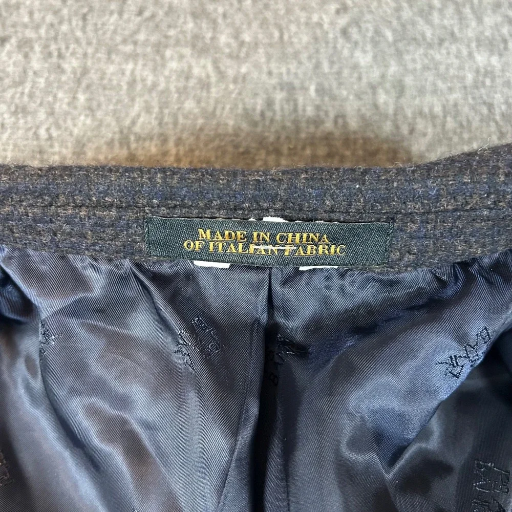 Jos A Bank Reserve Blazer 48R Wool Cashmere E Thomas Italian Fabric Sport‎ Coat